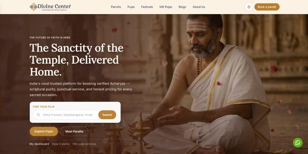 Divine Center home page
